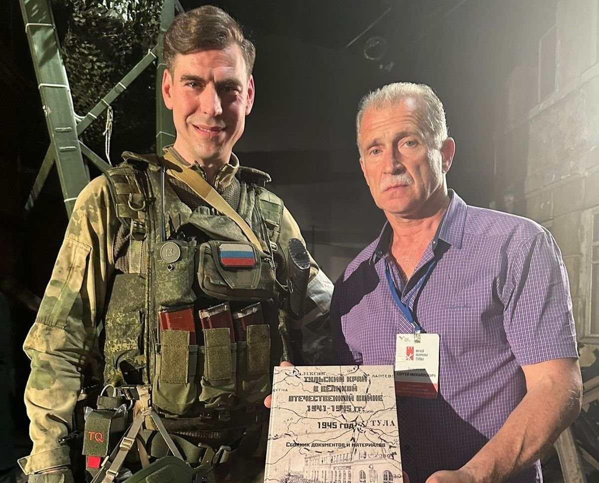 Дмитрий Дюжев принял участие в съемках документального фильма в Музее обороны Тулы