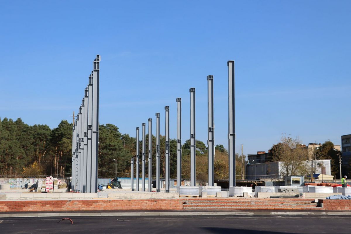 В Тульской области строительство ФОКа в Алексине идет с опережением графика на полгода В Тульской области строительство ФОКа в Алексине идет с опережением графика на полгода