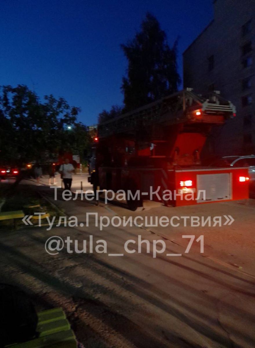 Вечером в Туле горел мусор