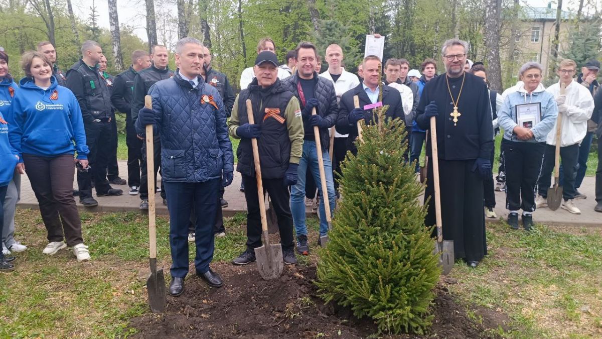 В Новомосковске в Парке Памяти и Славы высадили 80 елей В Новомосковске в Парке Памяти и Славы высадили 80 елей