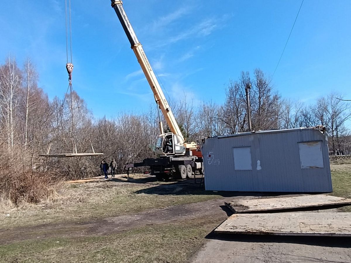 В Богородицком районе устанавливают новый ФАП В Богородицком районе устанавливают новый ФАП