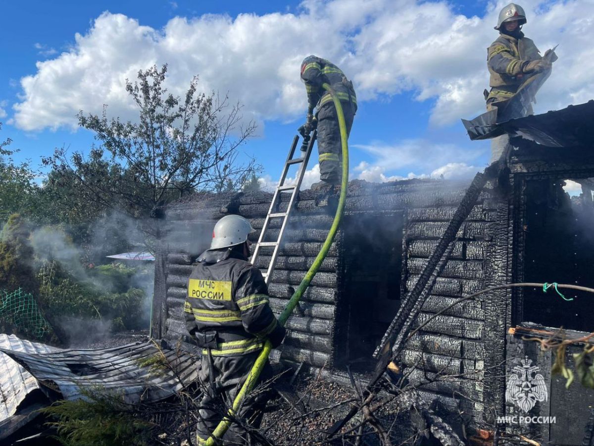 В Тульской области пожарные потушили три заброшенных здания