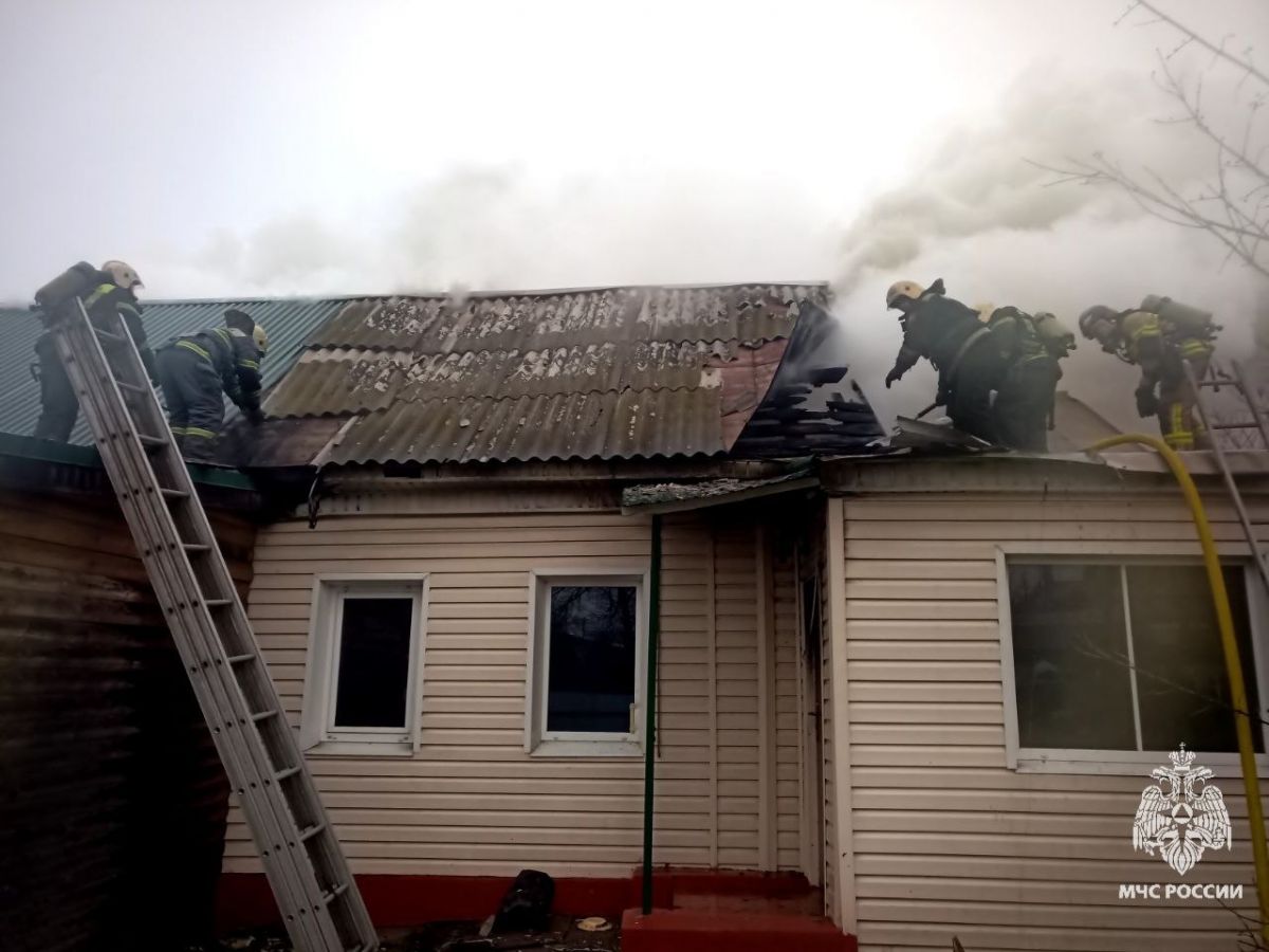 В Большой Туле загорелся частный дом в результате короткого замыкания