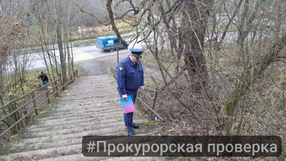 В Алексине прокуратура обратила внимание на небезопасные пешеходные дорожки