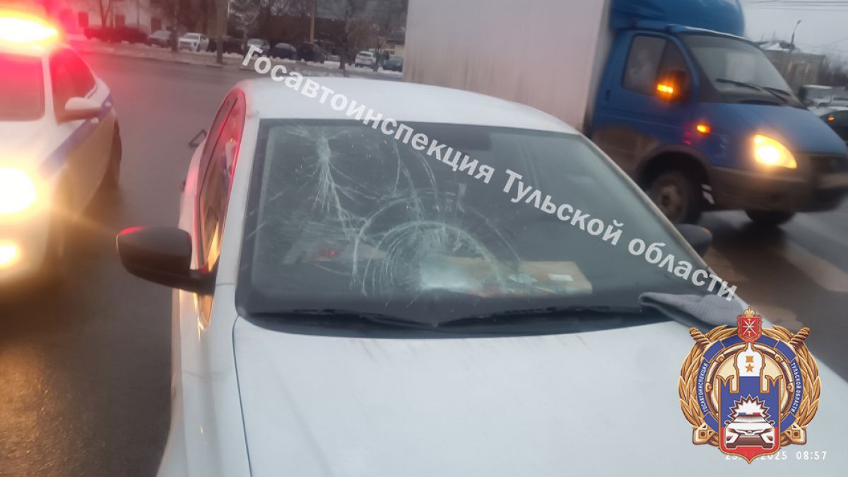 В Туле автоледи наехала на пешехода на «зебре»