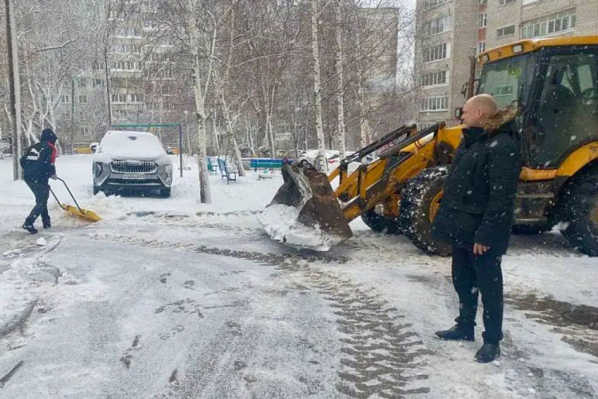 В Туле усилена уборка снега после снегопада 26 декабря