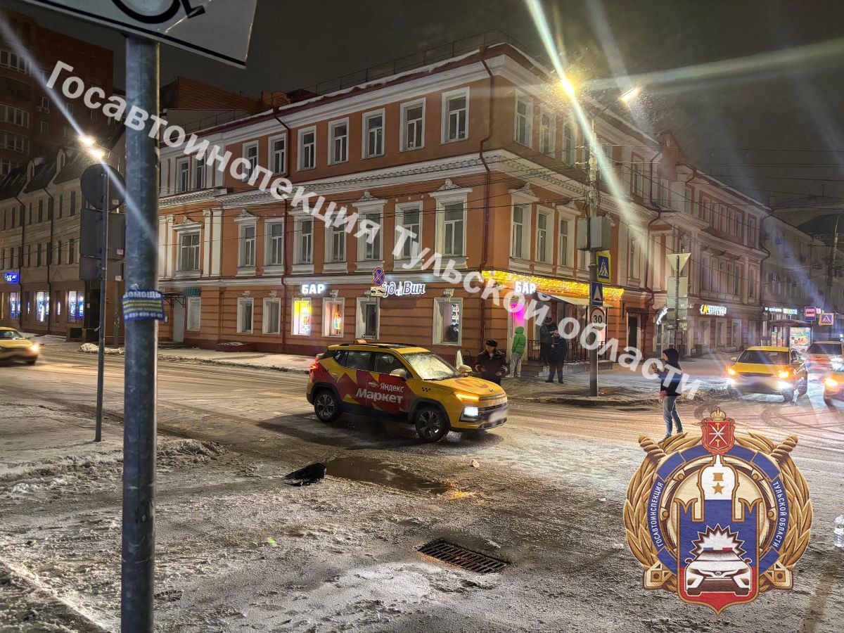 В Туле водитель «Москвича» наехал на пешехода