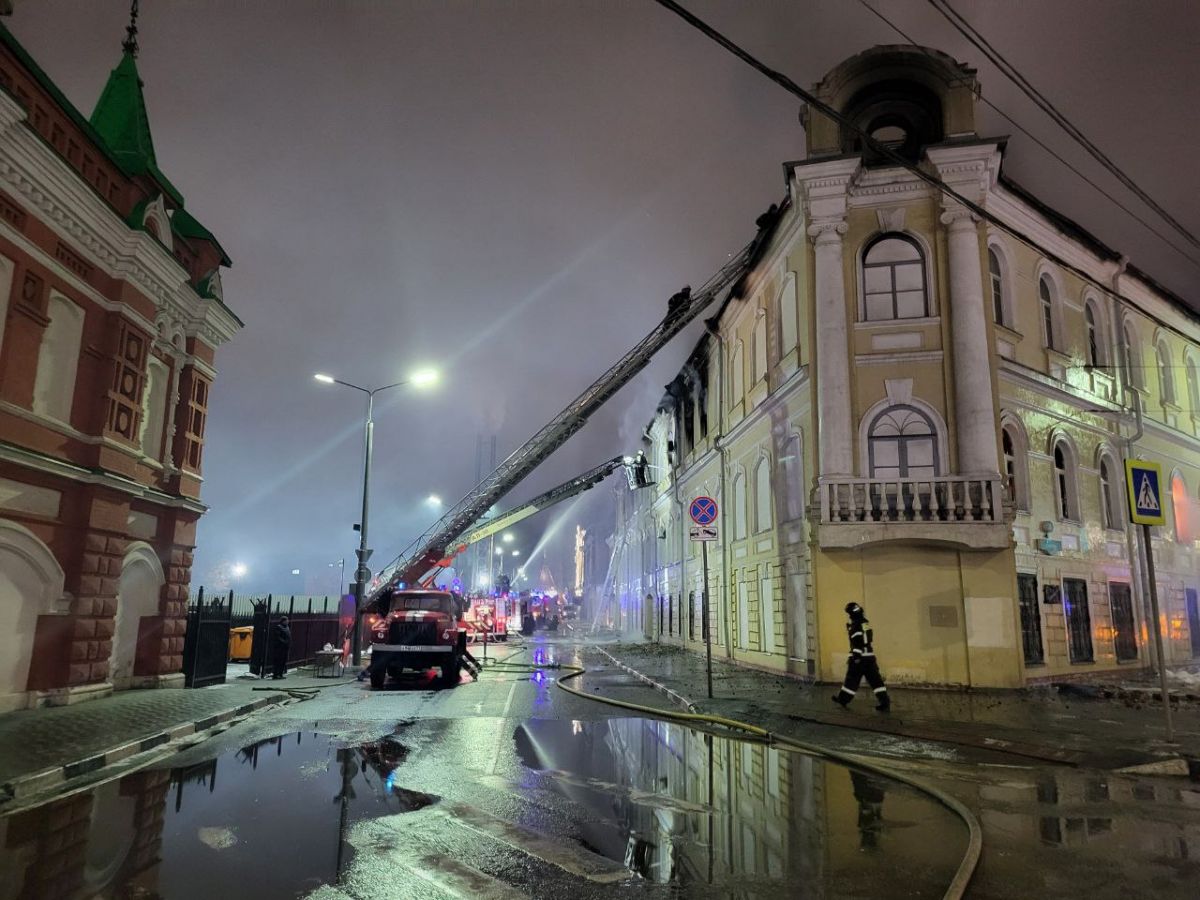 Сгоревшее здание военного госпиталя в Туле планируют отреставрировать