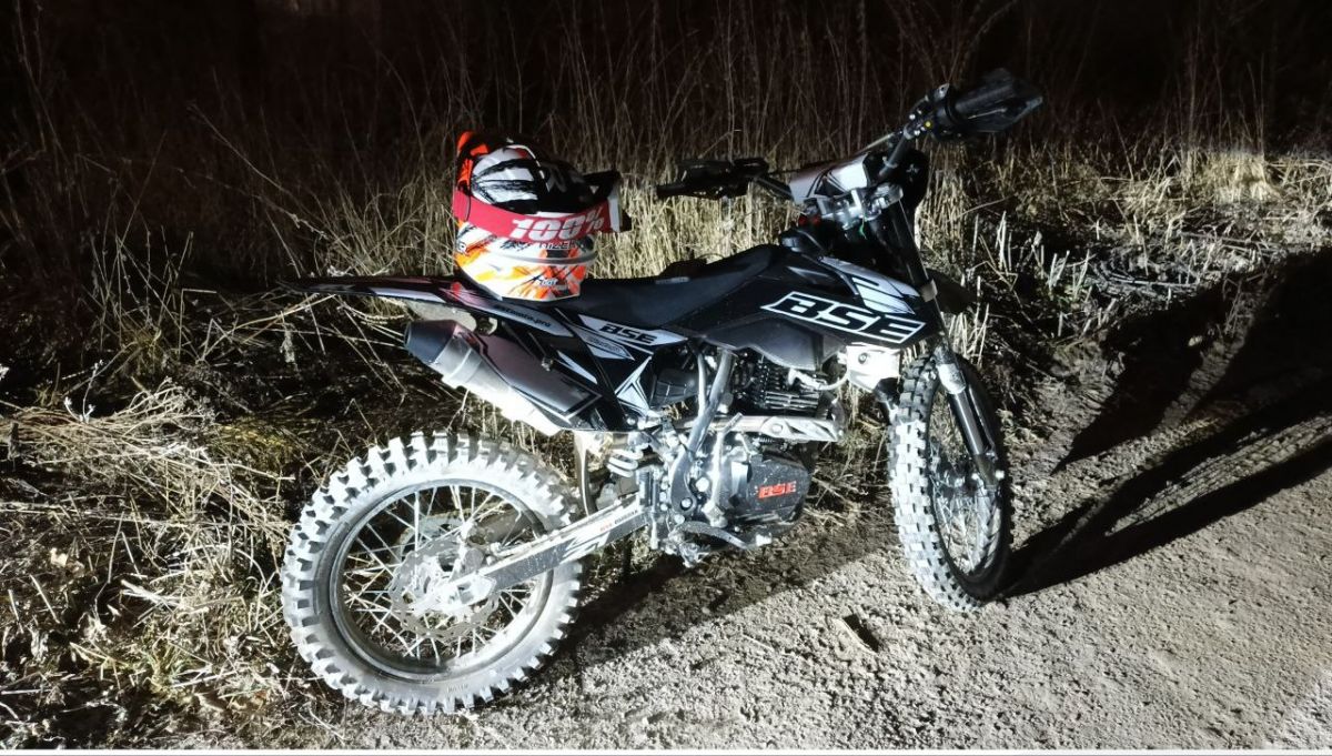 В Тульской области задержали несовершеннолетнего водителя на питбайке