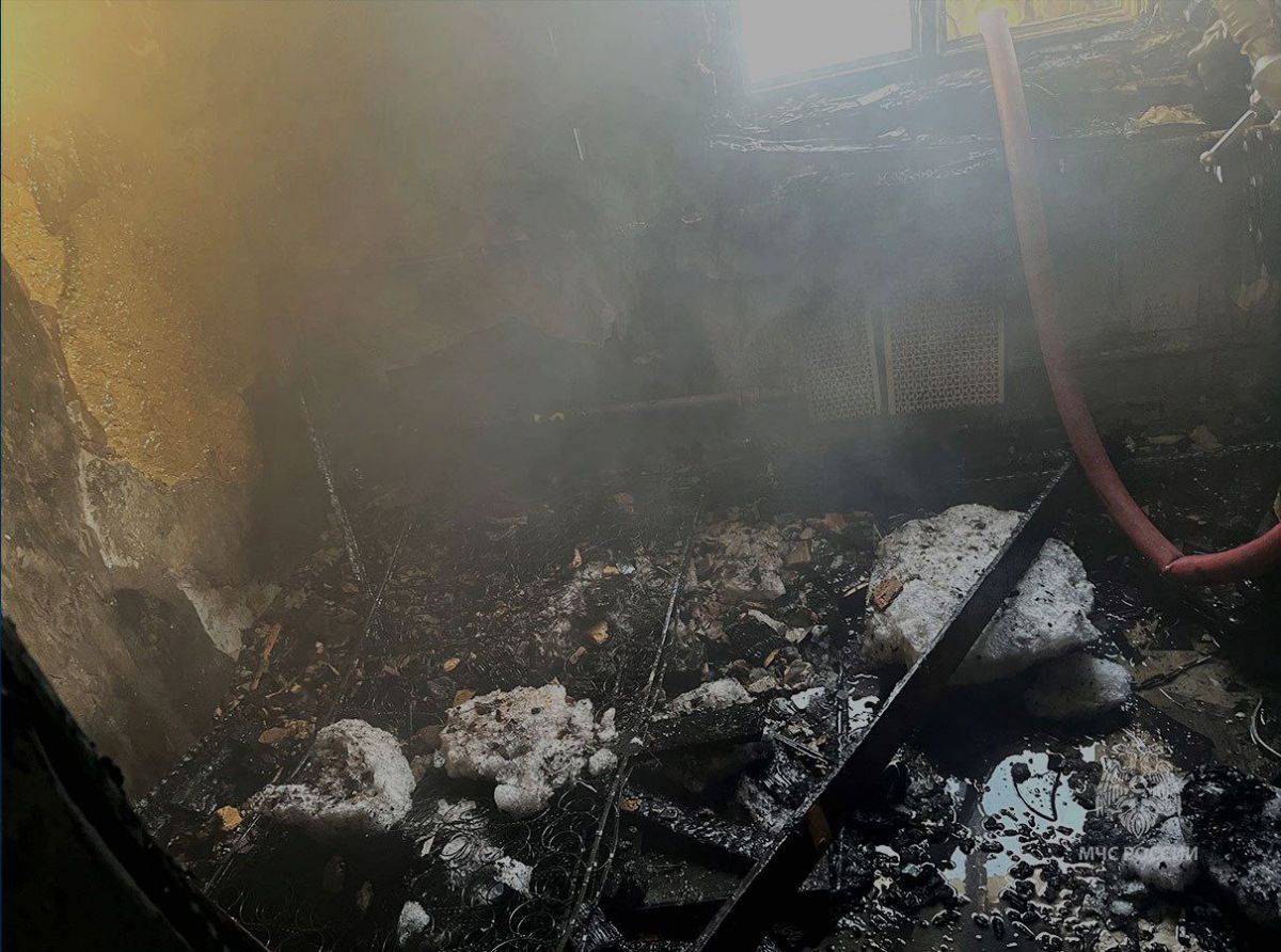 В Тульской области произошел пожар в неэксплуатируемом сооружении