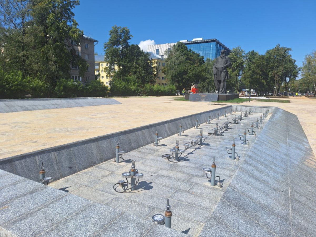 В Толстовском сквере Тулы завершено устройство фонтанов