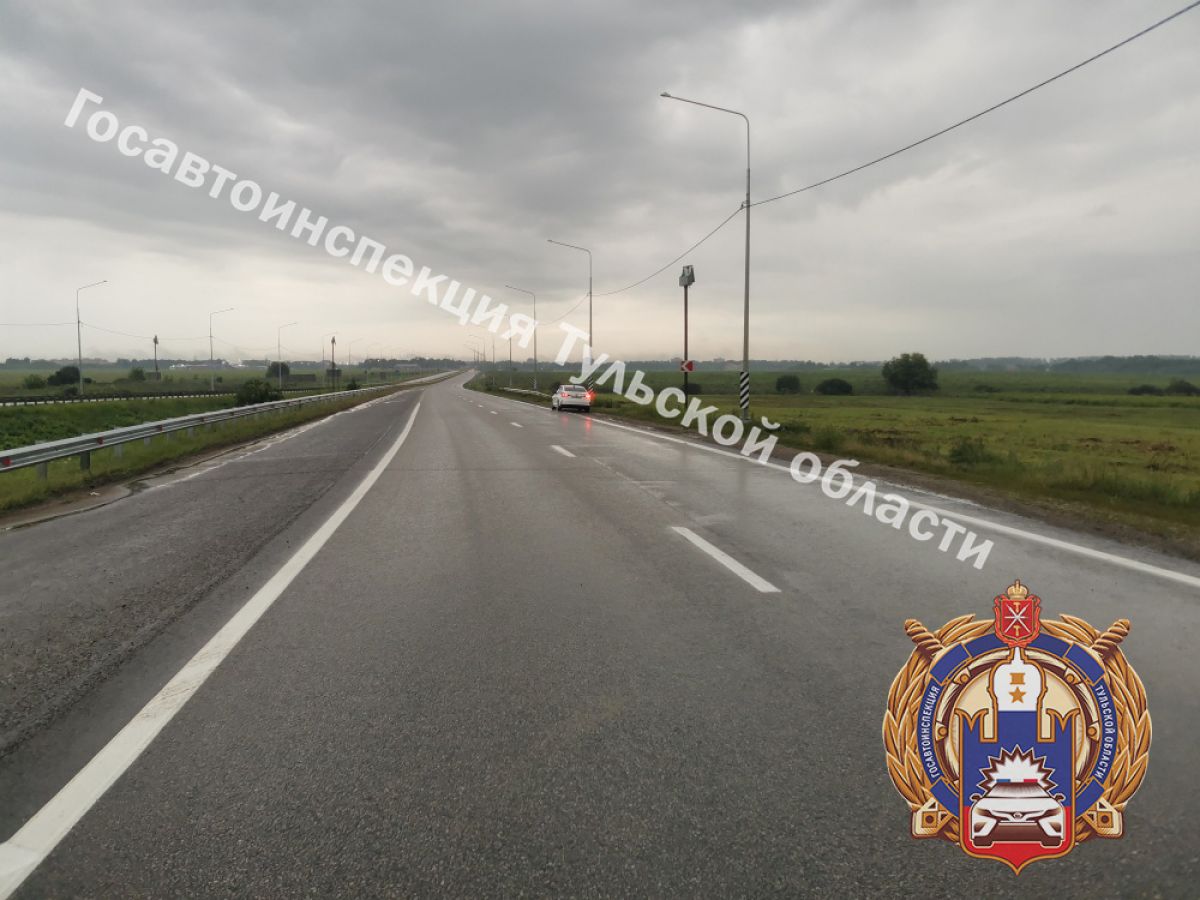 В Тульской области нетрезвый водитель врезался в опору дорожного знака