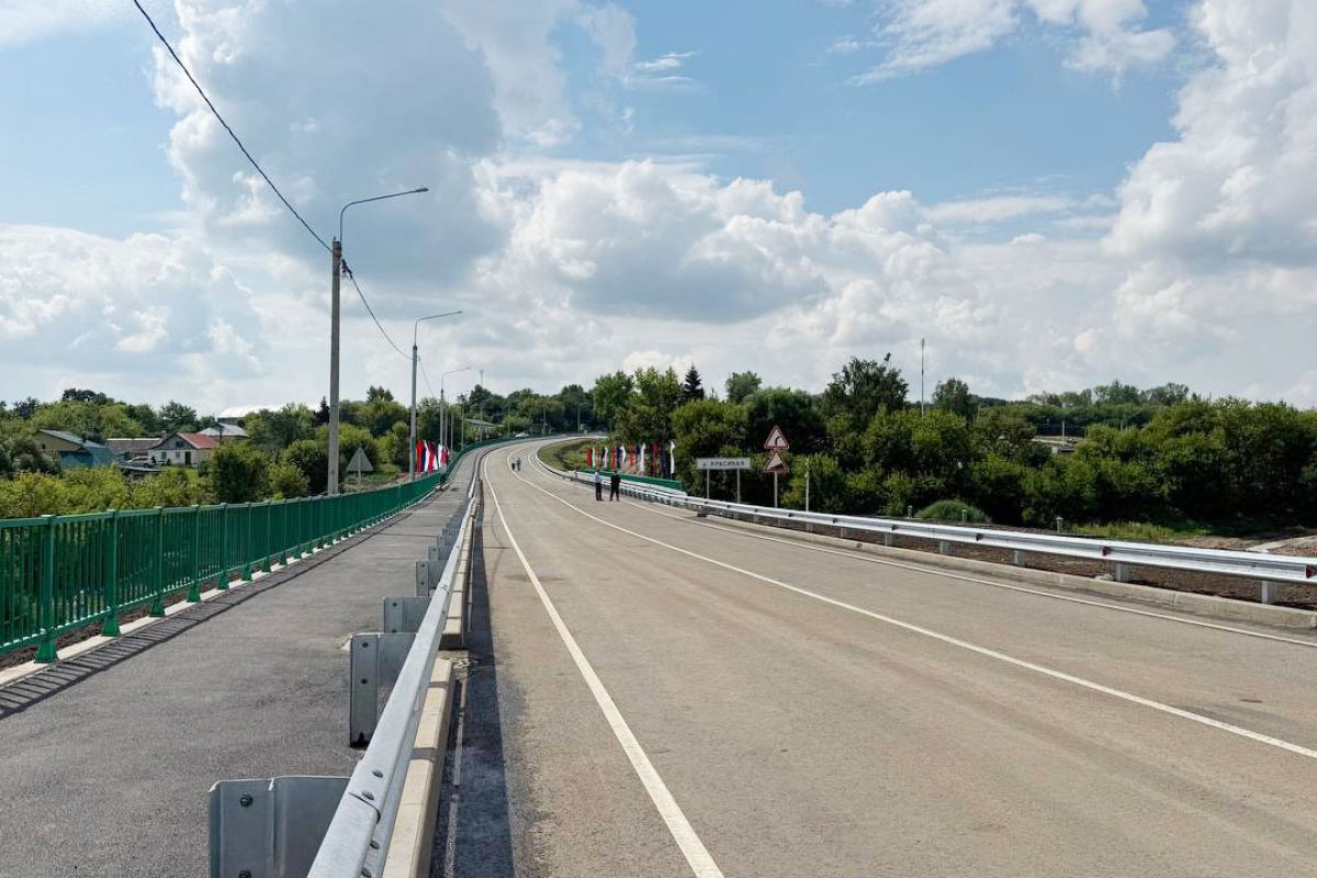 В Тульской области открыто движение по обновленному мосту