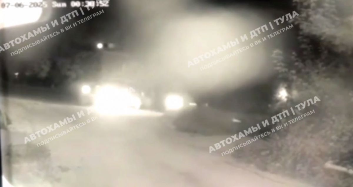 В Советске Тульской области мотоциклист выехал на встречку и устроил ДТП