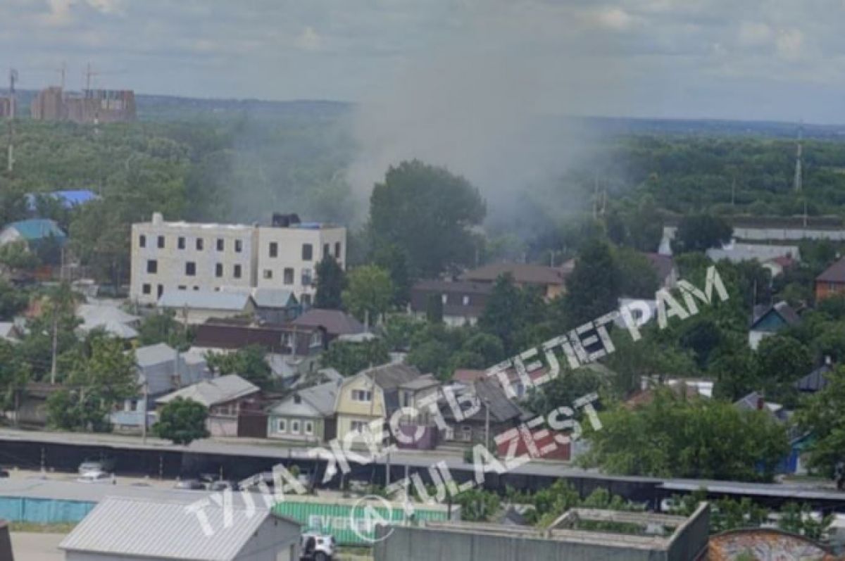 В тульском Заречье заметили густой дым В тульском Заречье заметили густой дым