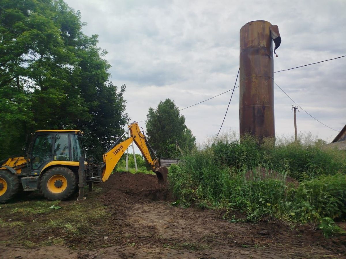 В деревне Тульской области стартовала замена водонапорной башни В деревне Тульской области стартовала замена водонапорной башни