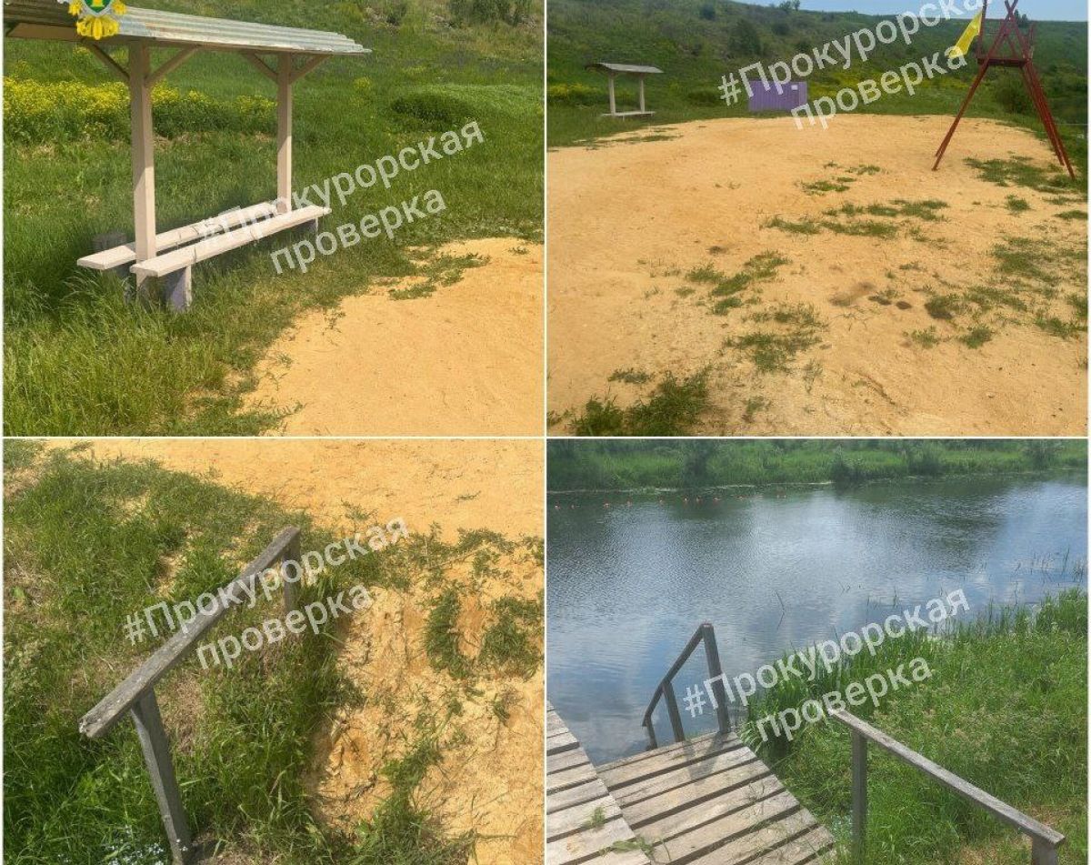 На пляже в Воловском районе прокуратура выявила многочисленные нарушения На пляже в Воловском районе прокуратура выявила многочисленные нарушения