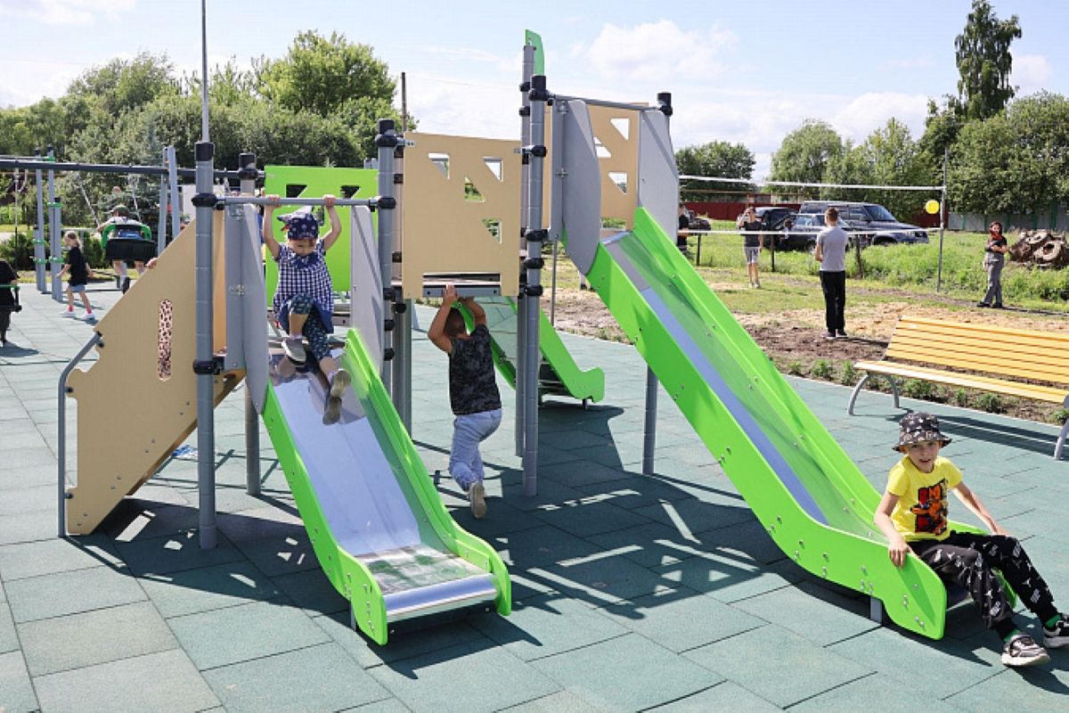 По программе «Наш район» в Тульской области установят 46 детских площадок По программе «Наш район» в Тульской области установят 46 детских площадок