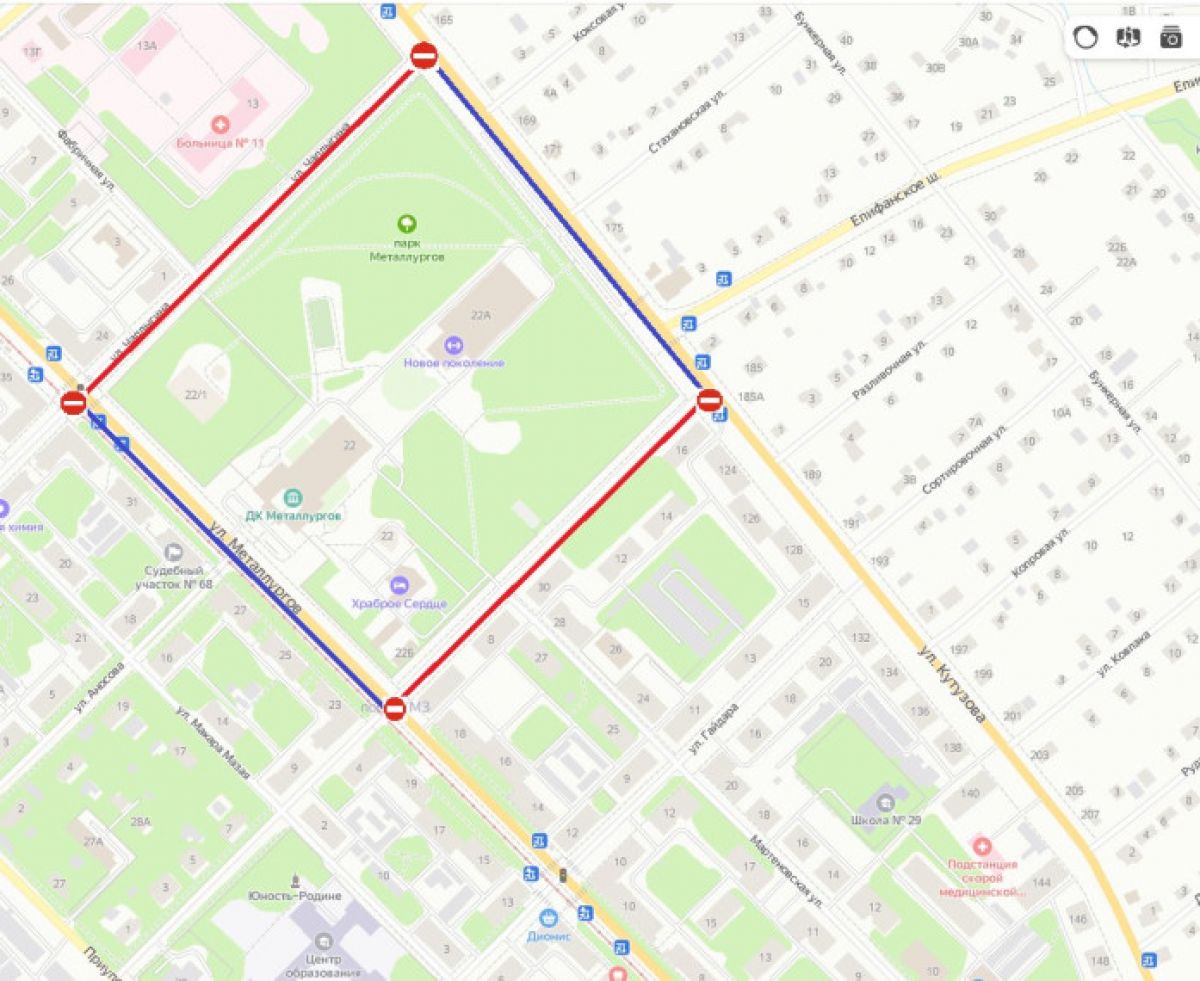 На некоторых улицах в Пролетарском округе Тулы ограничат движение