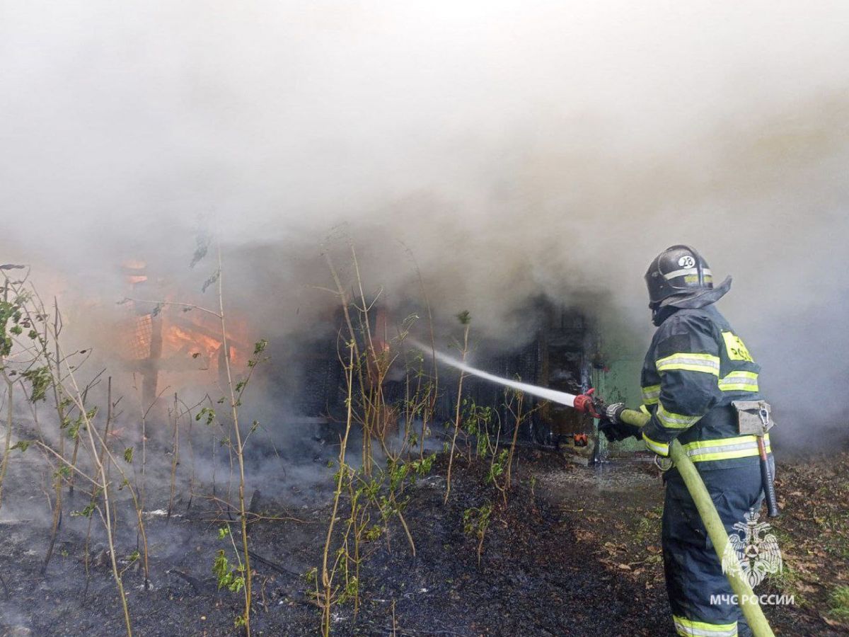 За сутки в Тульской области горели два гаража, две квартиры и три заброшки