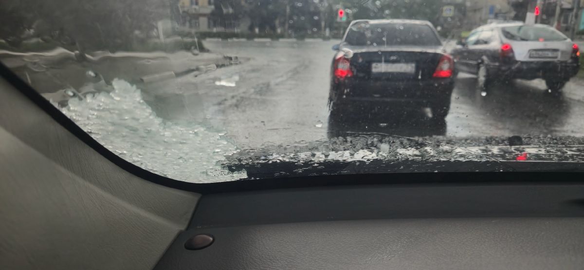 В Плавске прошел град В Плавске прошел град