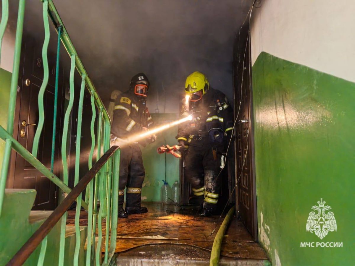 В Туле на пожаре в квартире эвакуировали 10 человек В Туле на пожаре в квартире эвакуировали 10 человек