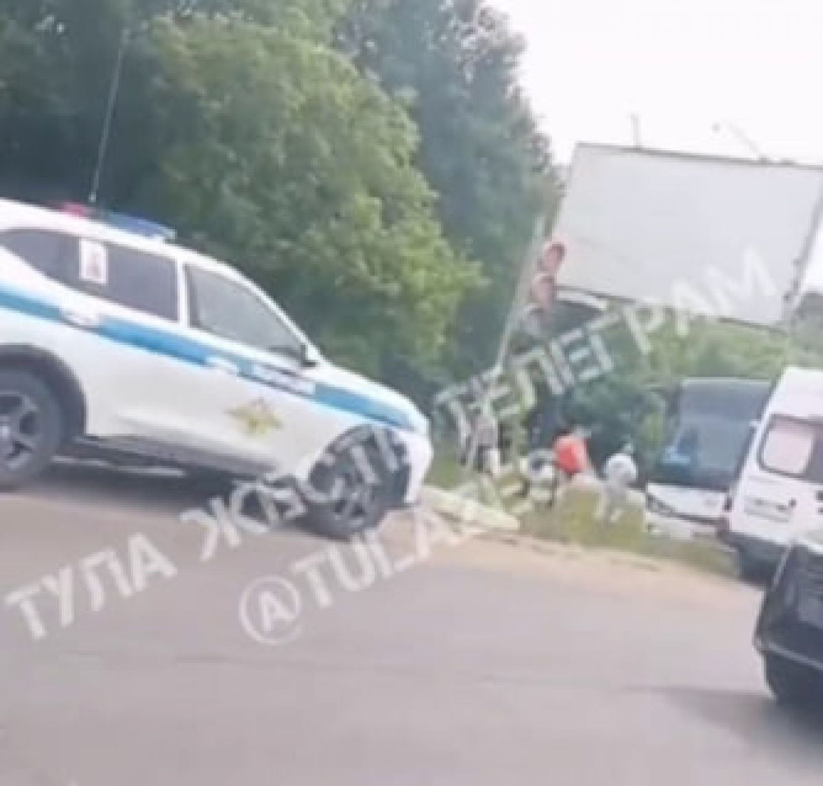 В Туле на Новомосковском шоссе произошло ДТП с участием автобуса В Туле на Новомосковском шоссе произошло ДТП с участием автобуса