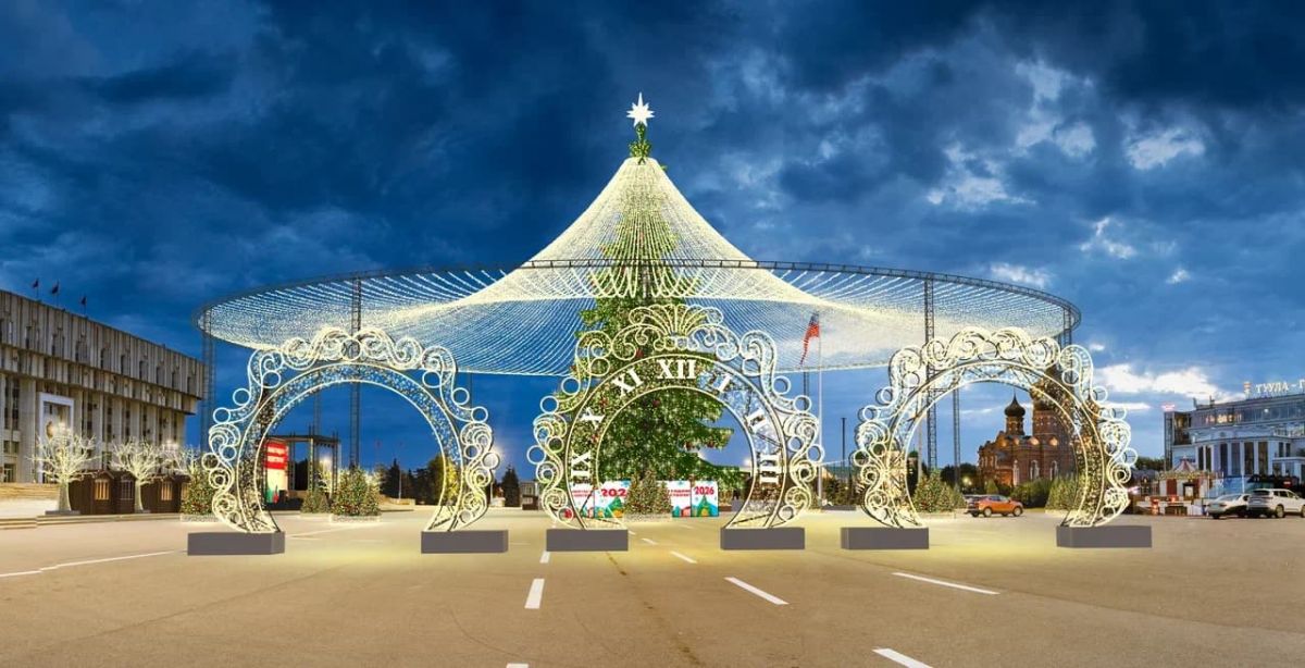 Новая главная новогодняя елка Тулы будет выше на два метра
