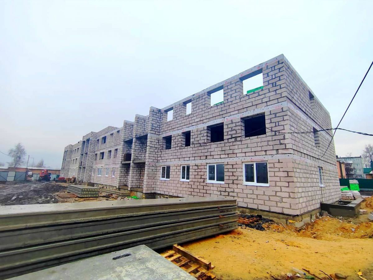 В Новомосковске и Донском строятся дома для переселения жителей из аварийного жилья