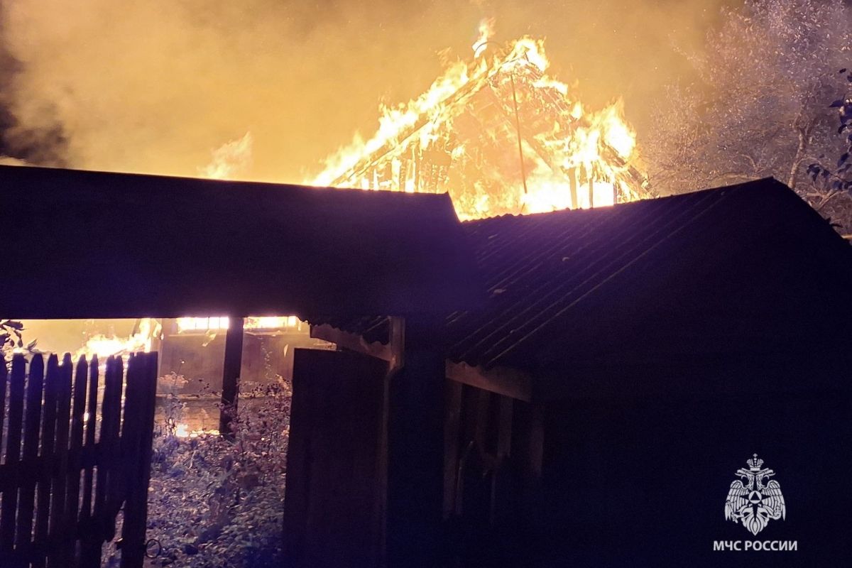 В Тульской области горели дома, машина и теплица В Тульской области горели дома, машина и теплица