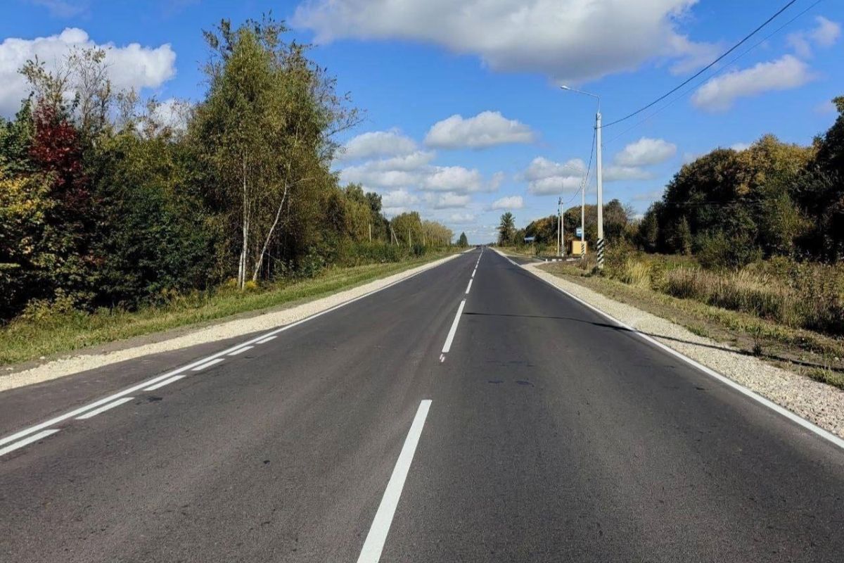 В Тульской области завершили ремонт трассы «Богородицк — Епифань» В Тульской области завершили ремонт трассы «Богородицк — Епифань»