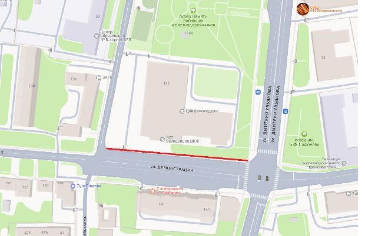 В полночь в Туле на улице Демонстрации ступит в силу запрет на стоянку транспорта В полночь в Туле на улице Демонстрации ступит в силу запрет на стоянку транспорта