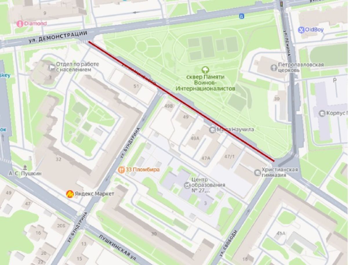 В Туле на улице Каминского запретят движение транспорта