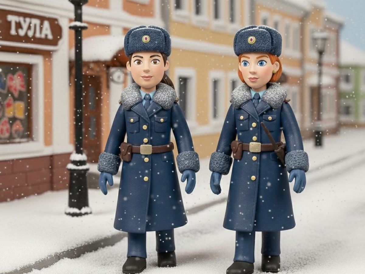 Будни тульских полицейских украсили их двойники из пластилинового мира