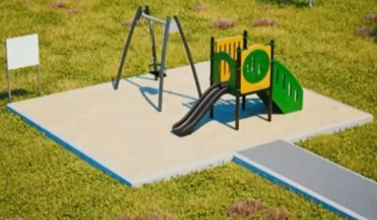 В малочисленных населенных пунктах Тульской области будут устанавливать типовые детские площадки
