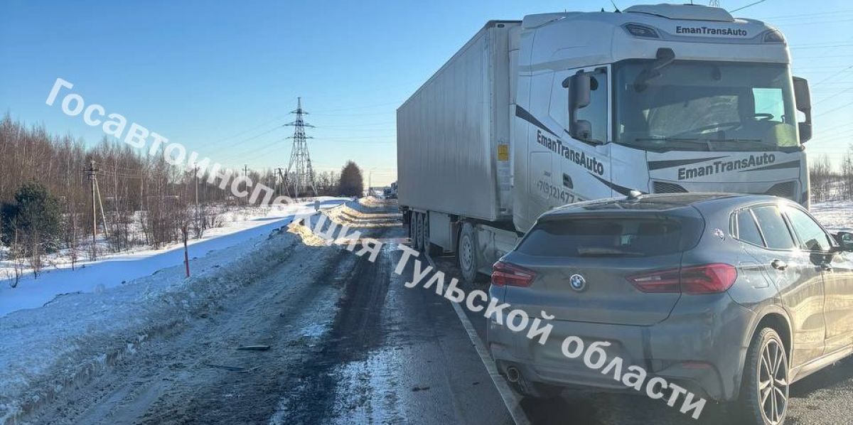 В Тульской области водитель и его несовершеннолетний пассажир вылетели на встречку и получили травмы