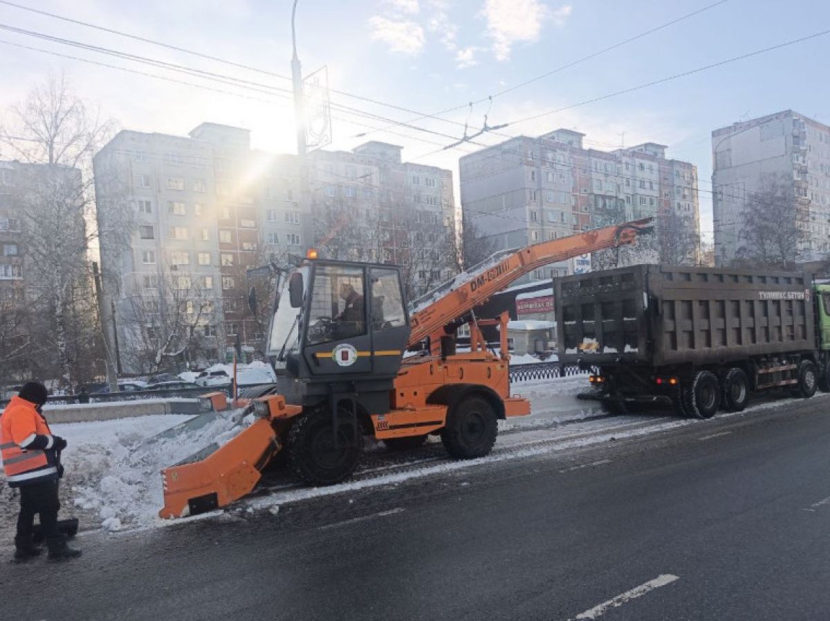 За сутки с улиц Тулы вывезли более 9,5 тыс кубометров снега
