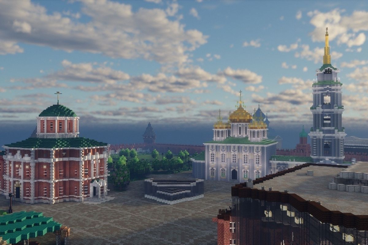 Игроки в Minecraft воссоздали Тульский кремль