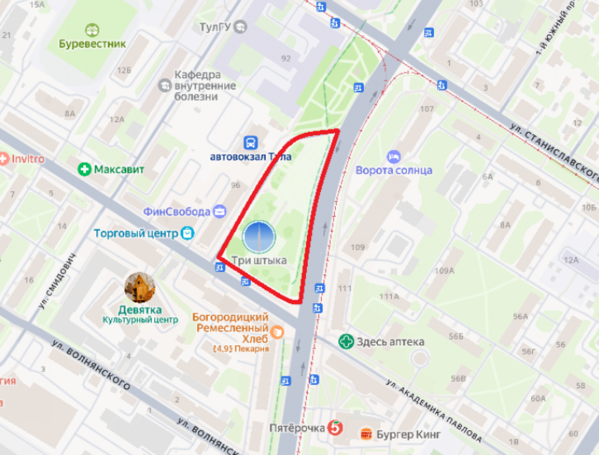 Жители и гости Тулы временно не смогут припарковаться у площади Победы