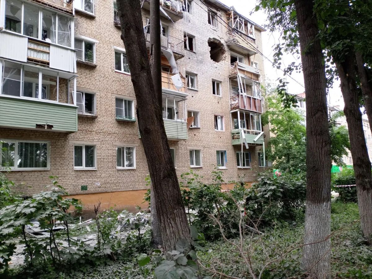 Как выглядит пострадавший от БПЛА дом в Щекине Как выглядит пострадавший от БПЛА дом в Щекине