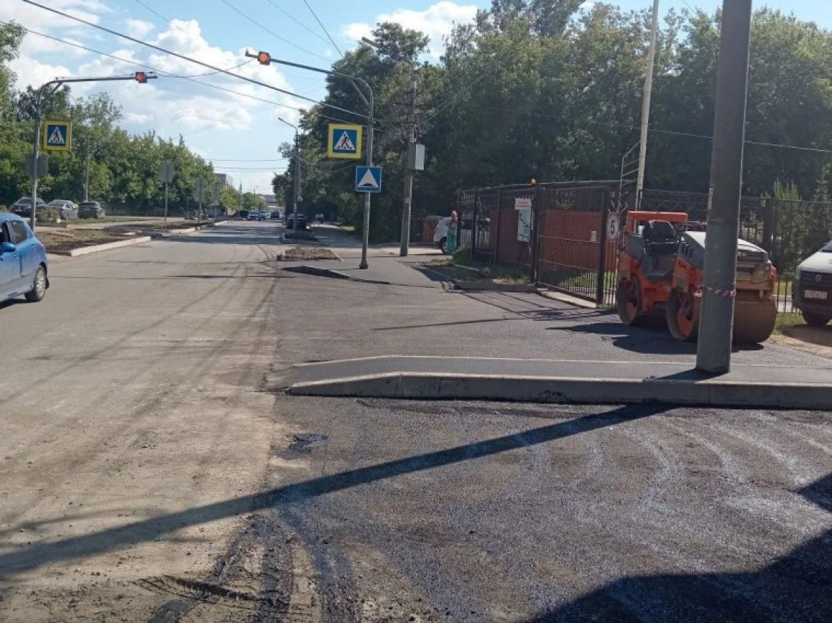 В Туле завершается реконструкция улицы Новомосковской