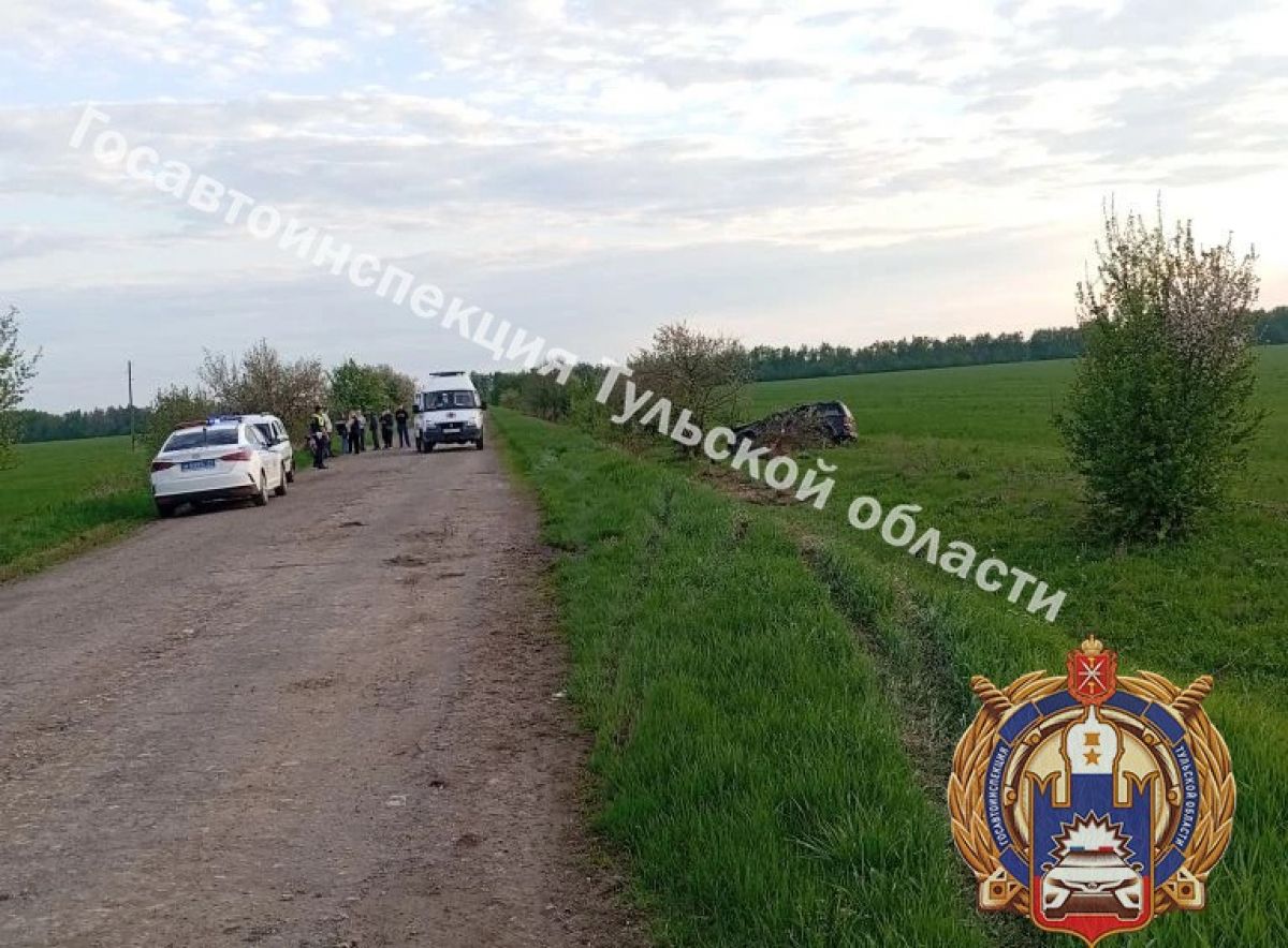 В Тульской области женщина на «Форде» опрокинулась в кювет