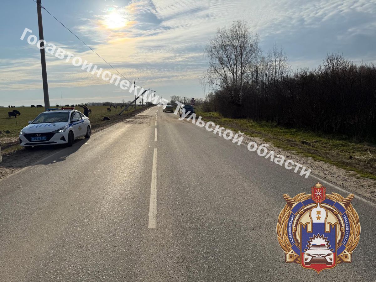 В Одоевском районе водитель «Чангана» получил травмы в придорожном кювете