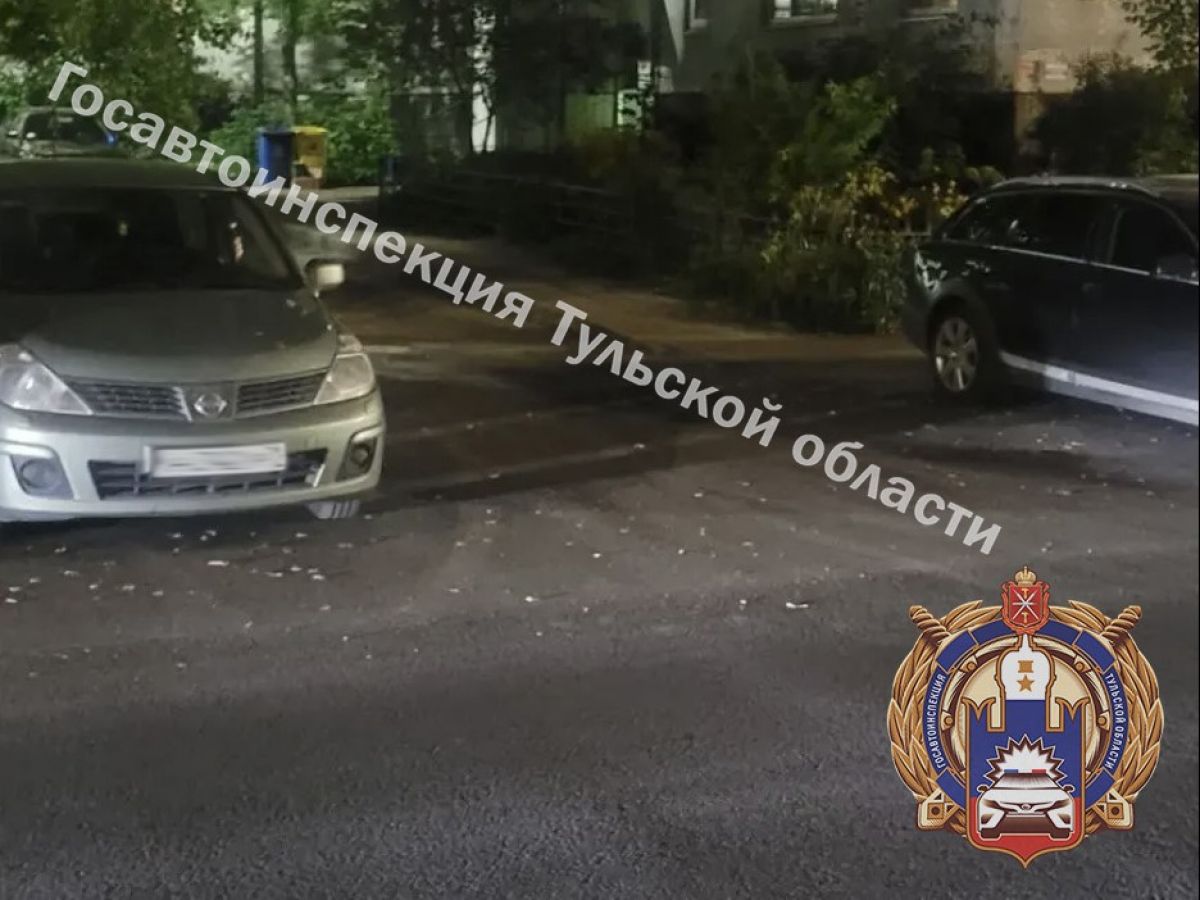 В Туле столкнулись автомобиль и электровелосипед