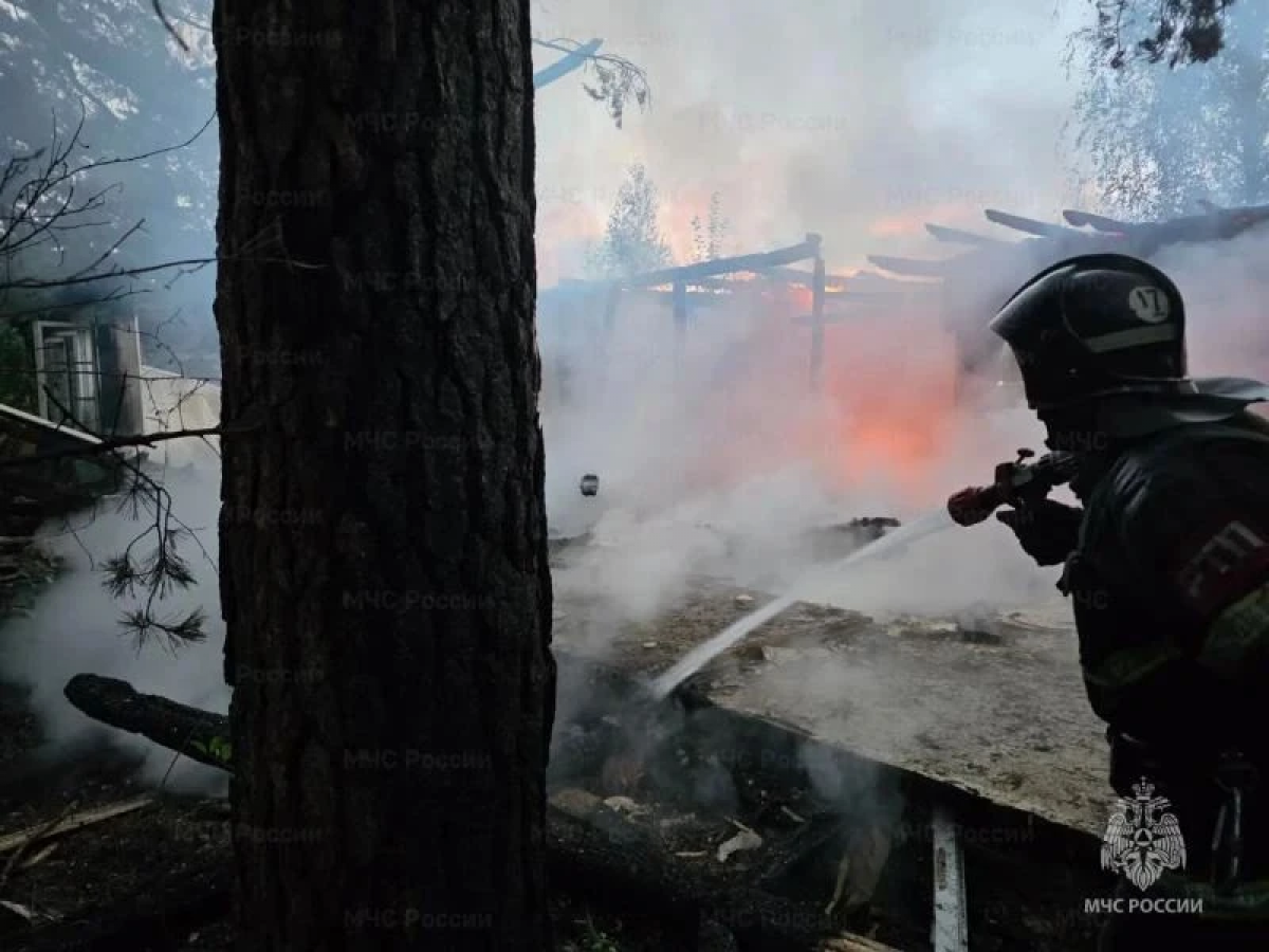 В Тульской области горели заброшки и жилые дома В Тульской области горели заброшки и жилые дома